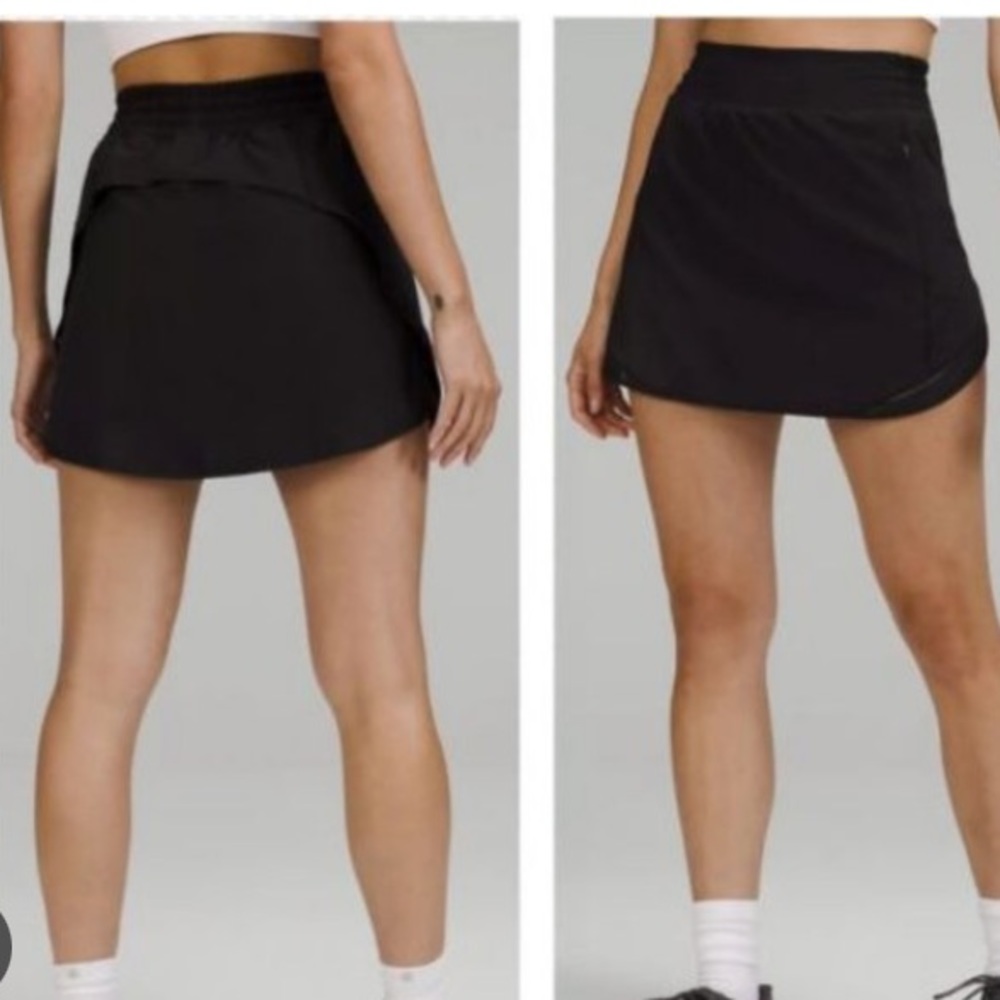 NWT Lululemon Hotty Hot HR Skort Black